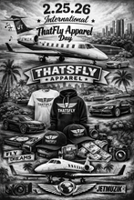 Load image into Gallery viewer, 2.25.26 International ThatsFly Apparel® Day T-shirt
