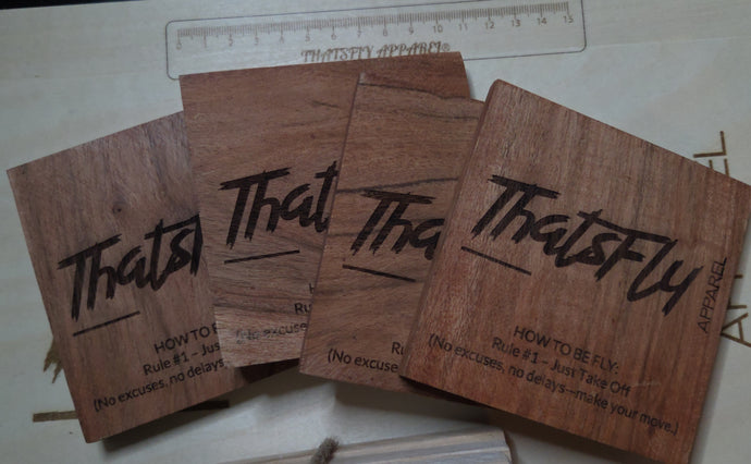 ThatsFly Apparel® Coasters (Set of 4)