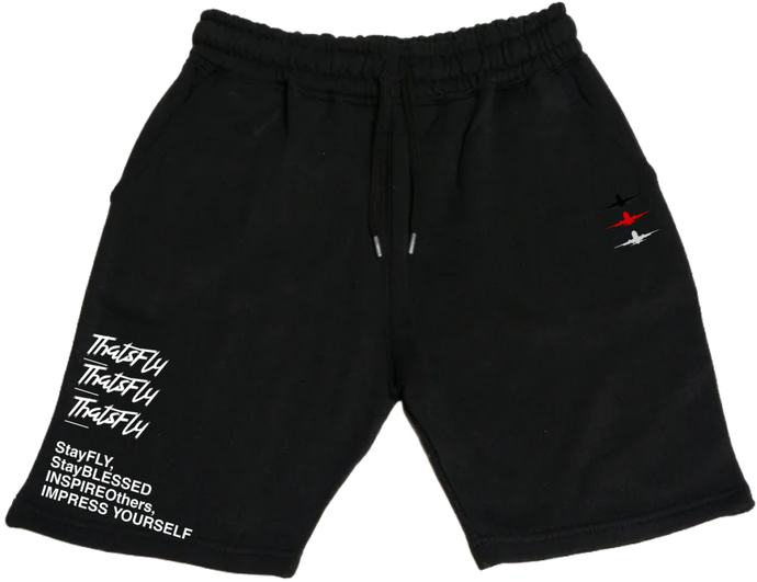 ThatsFly Apparel® Logo Shorts Black