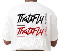Load image into Gallery viewer, ThatsFly Apparel® Logo 10 OZ Heavyweight White Shirt
