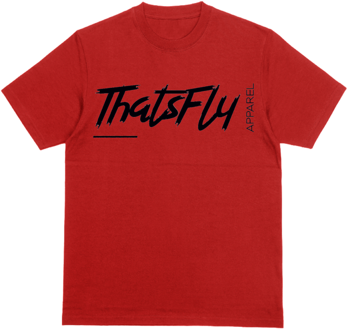 ThatsFly Apparel® Logo T-Shirt Red w/ Black