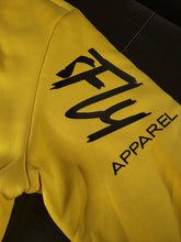 Load image into Gallery viewer, ThatsFly Apparel® Logo Sherpa Lined Yellow Sweatshirt
