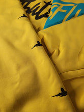 Load image into Gallery viewer, ThatsFly Apparel® Logo Sherpa Lined Yellow Sweatshirt
